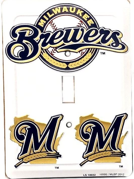 signs 4 fun Milwaukee Brewers Switch Plate