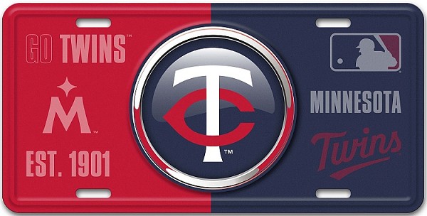 signs 4 fun Minnesota Twins Bullseye License Plate