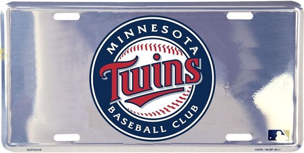 signs 4 fun Minnesota Twins Polished License Plate
