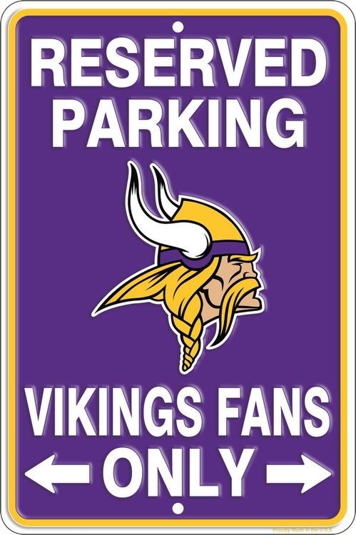 signs 4 fun Minnesota Vikings Sm Parking Sign