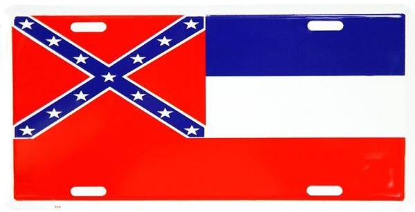 signs 4 fun Mississippi Flag License Plate