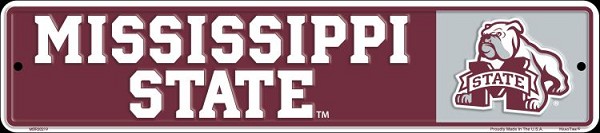 signs 4 fun Mississippi State Small Street Sign