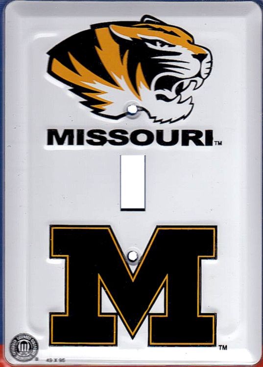 signs 4 fun Missouri Tigers Switch Plate