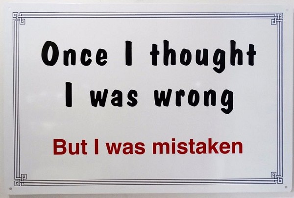 signs 4 fun Mistaken Metal Sign