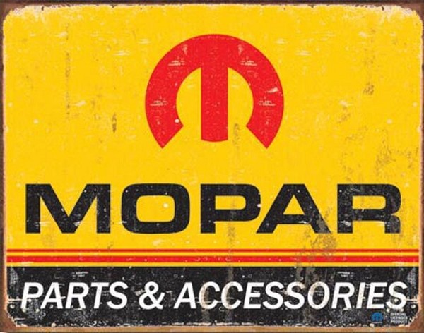 signs 4 fun Mopar Logo '64 Metal Tin Sign