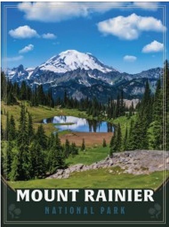 signs 4 fun Mount Rainier 2 Small Sign