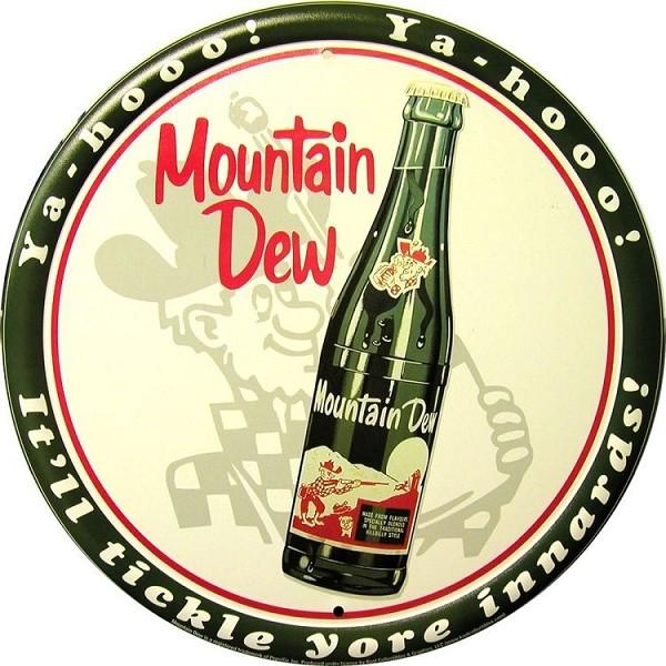 signs 4 fun Mountain Dew 24 inch Large Round Sign