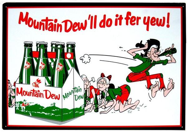 signs 4 fun Mountain Dew 6 Pack Metal Sign