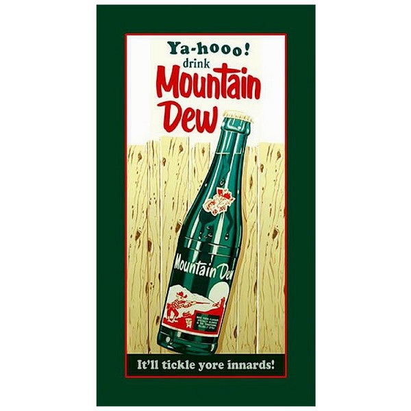 signs 4 fun Mountain Dew Bottle Metal Sign
