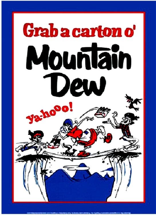signs 4 fun Mountain Dew Grab a Carton Metal Sign
