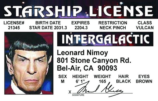 signs 4 fun Mr Spock ID