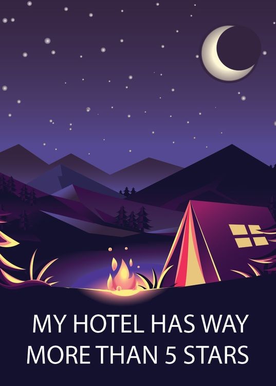 signs 4 fun My Hotel Has More than 5 Stars Magnet