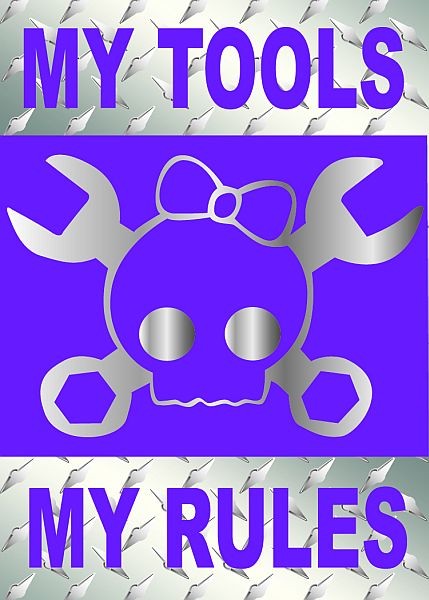 signs 4 fun MY Tools MY Rules Magnet