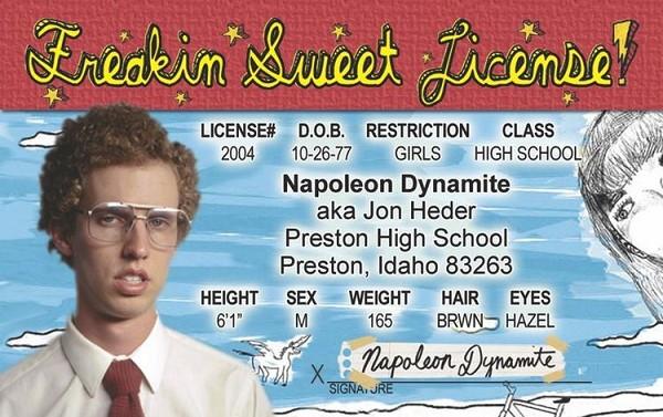 signs 4 fun Napoleon Dynamite ID