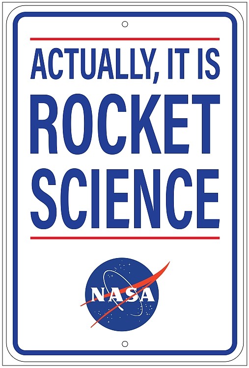 signs 4 fun NASA - Rocket Science Sm. Parking Sign