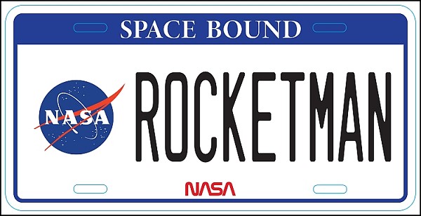 signs 4 fun NASA - Rocketman License Plate