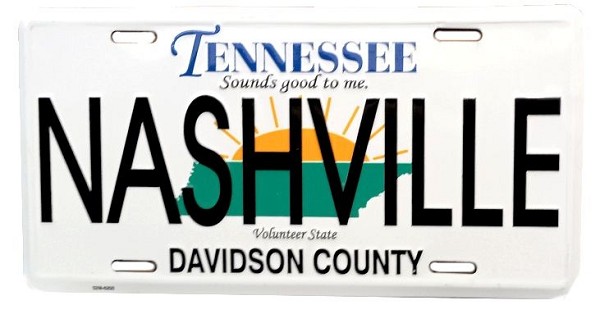 signs 4 fun Nashville TN License Plate