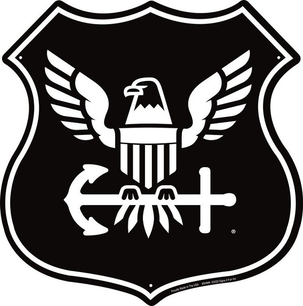 signs 4 fun Navy Eagle Anchor Highway Shield
