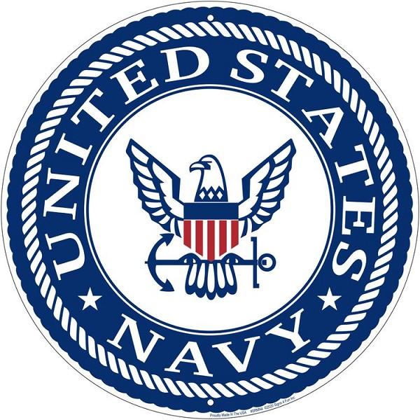 signs 4 fun Navy Emblem 12 inch Round Sign