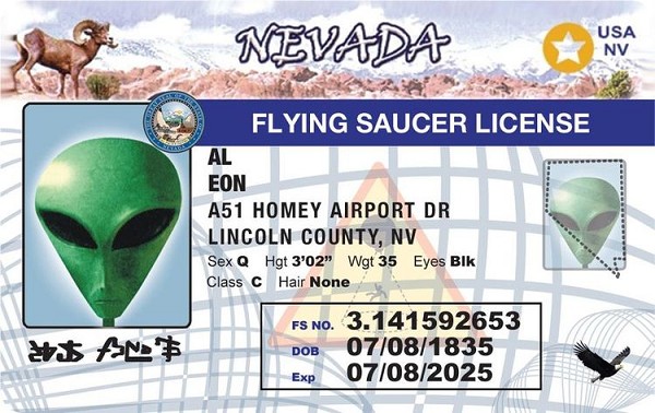 signs 4 fun Nevada Alien ID