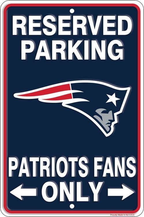 signs 4 fun New England Patriots Sm Parking Sign