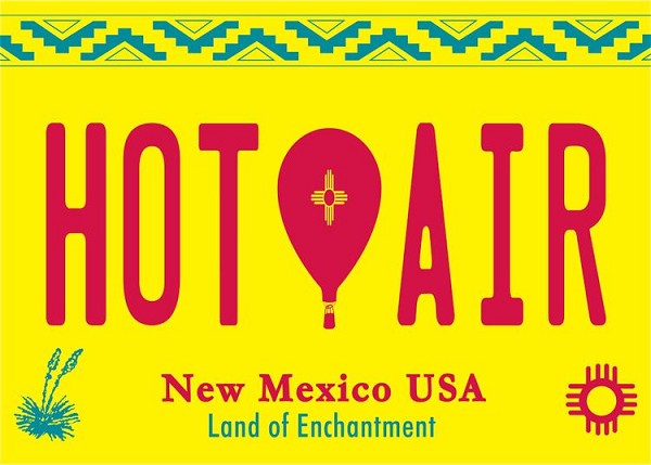 signs 4 fun New Mexico Hotair Magnet