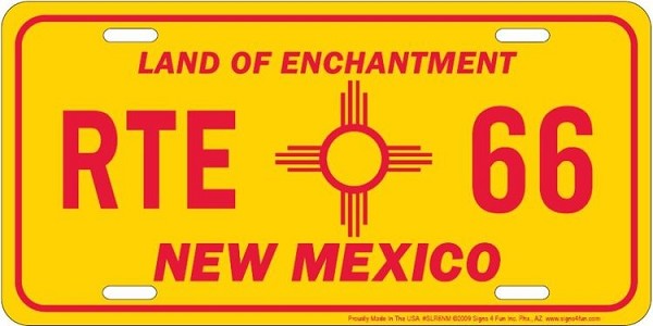 signs 4 fun New Mexico Rt. 66 License Plate