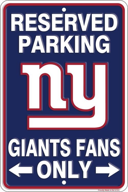signs 4 fun New York Giants Sm Parking Sign
