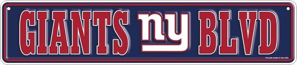 signs 4 fun New York Giants Small Street Sign