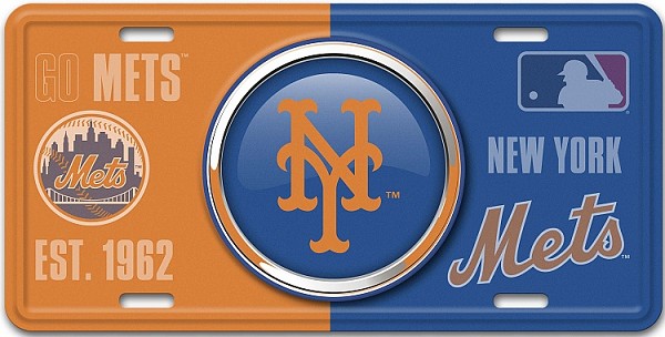 signs 4 fun New York Mets Bullseye License Plate