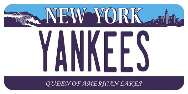 signs 4 fun New York Yankees Plate Large Sticker