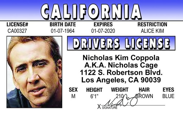 signs 4 fun Nick Cage ID