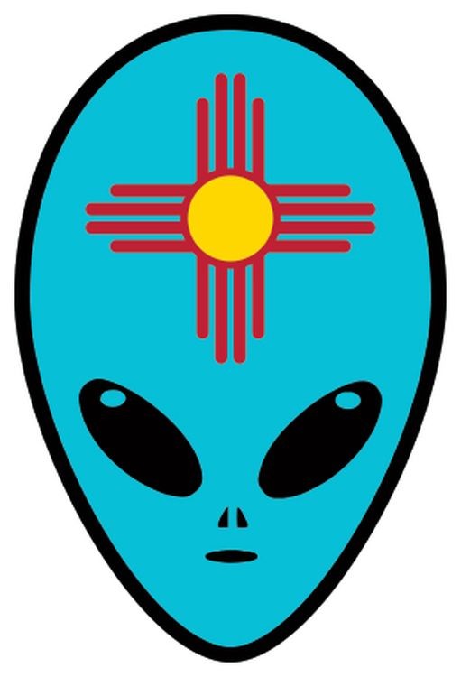signs 4 fun NM Alien Head Lg Sticker