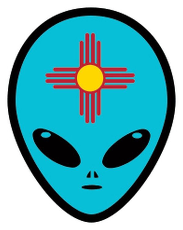 signs 4 fun NM Alien Head Sm Sticker
