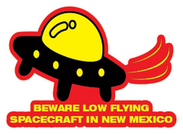 signs 4 fun NM Beware Low Flying Sm Sticker