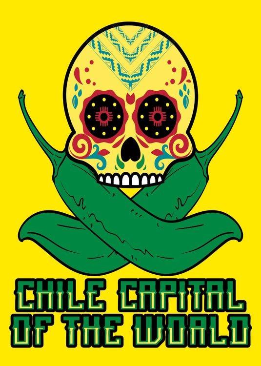 signs 4 fun NM Chile Capital Small Sticker
