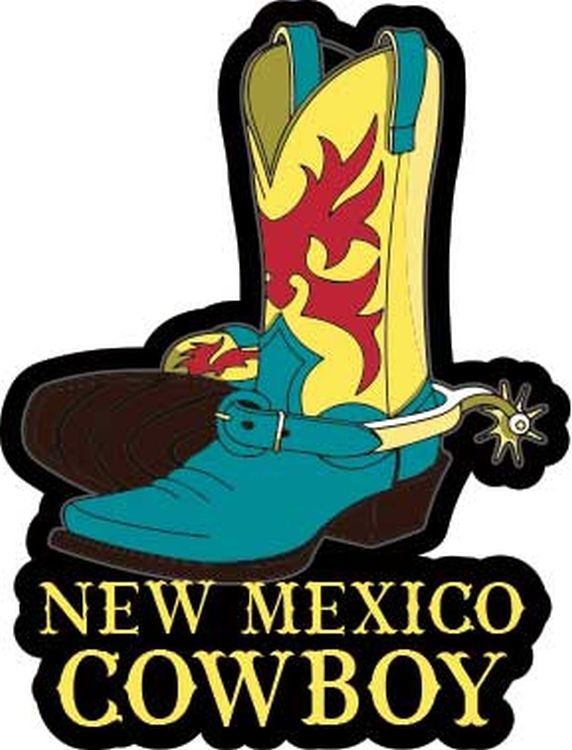 signs 4 fun NM Cowboy Lg Sticker
