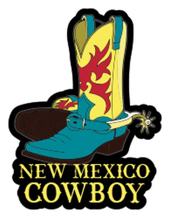 signs 4 fun NM Cowboy Sm Sticker
