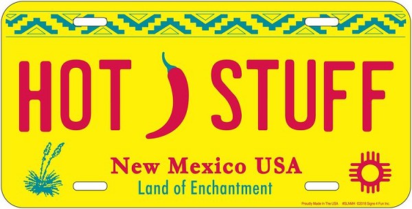 signs 4 fun NM Hot Stuff License Plate