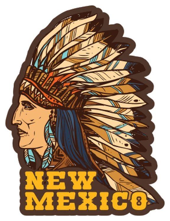 signs 4 fun NM Native American Sm Sticker