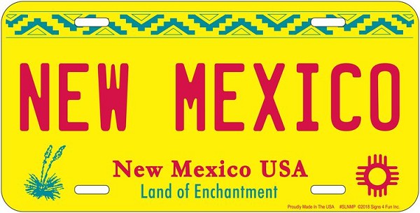 signs 4 fun NM New Mexico License Plate