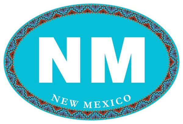 signs 4 fun NM Oval - Turquoise Lg Sticker