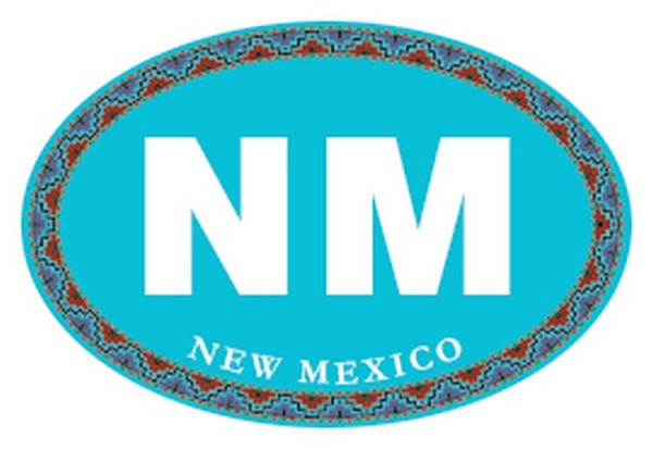 signs 4 fun NM Oval - Turquoise Sm Sticker