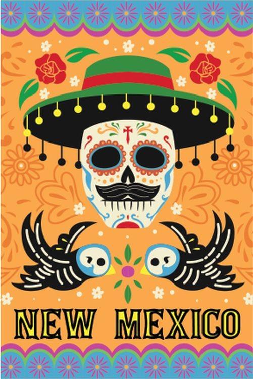 signs 4 fun NM Skull with Hat Lg Sticker