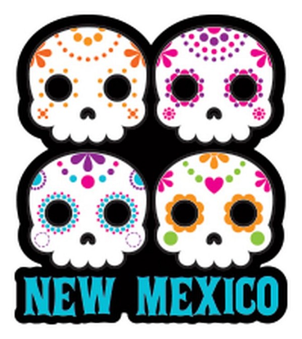signs 4 fun NM Sugar Skull Stack Sm Sticker