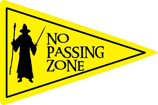 signs 4 fun No Passing Zone Large Sticker