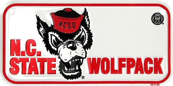 signs 4 fun North Carolina State Wolfpack Bike Tag
