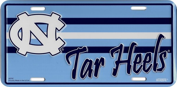signs 4 fun North Carolina Tar Heels License Plate