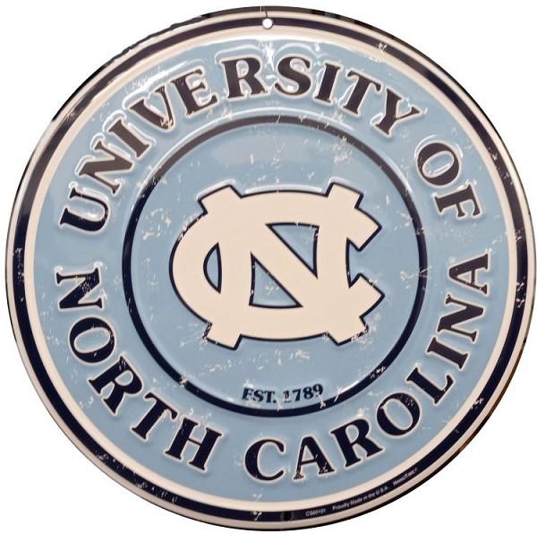 signs 4 fun North Carolina Tar Heels Round Sign