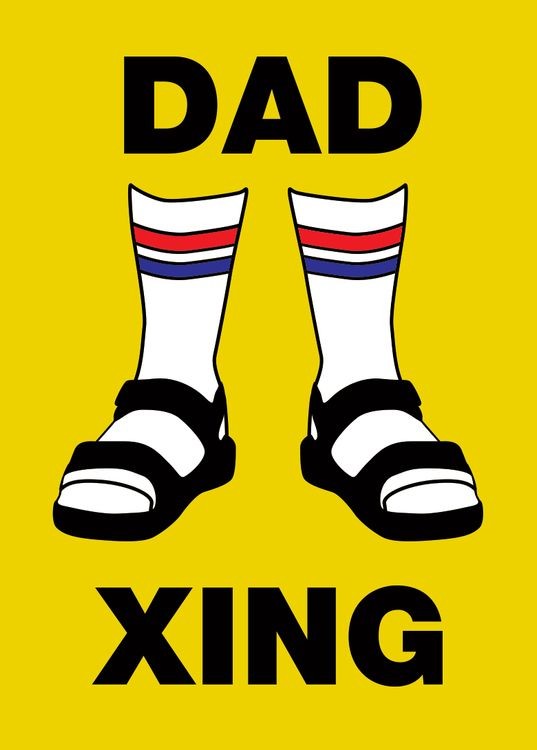 signs 4 fun Novelty Dad Crossing Magnet